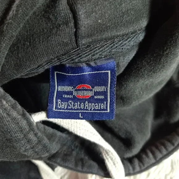 Vintage Bay State Apparel "IRISH" Pullover Kangaroo Hoodie Sweatshirt Men's L - Picture 3 of 10